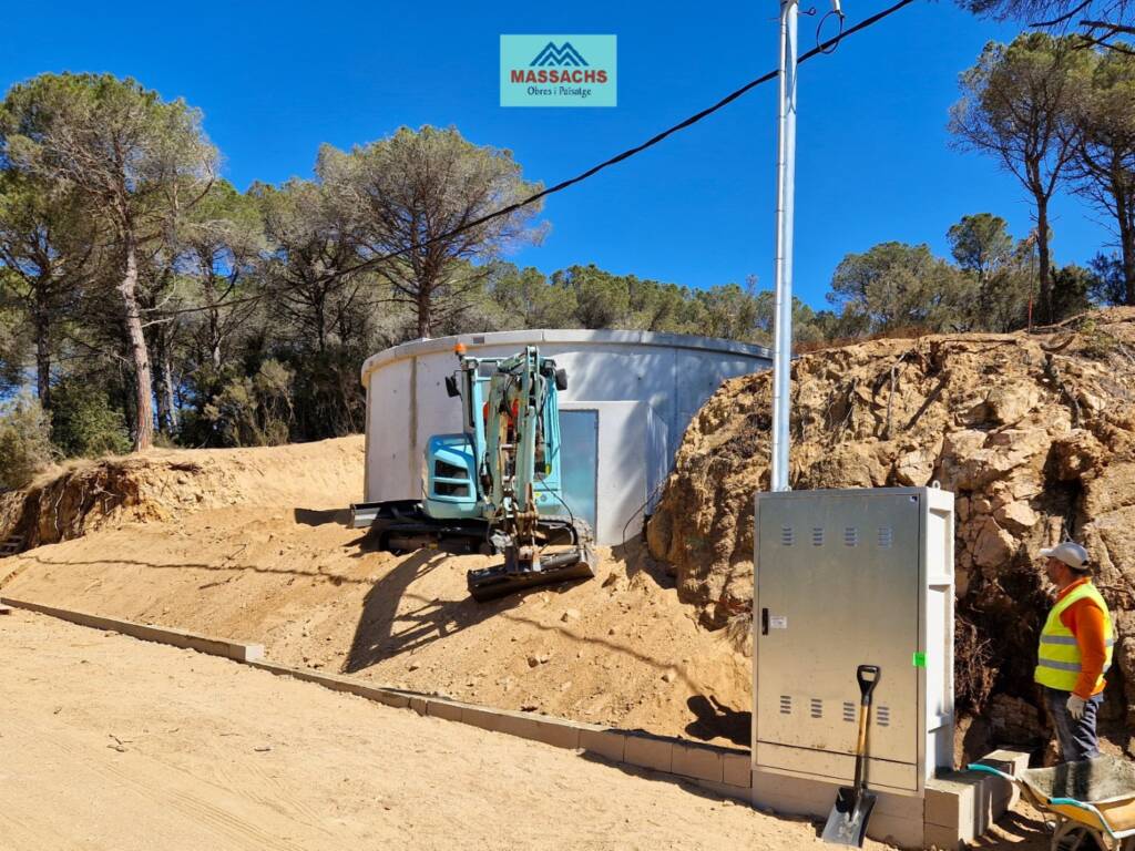 LLoret de mar Construccio diposit aigua potable Massachs Obres i Paisatge 03