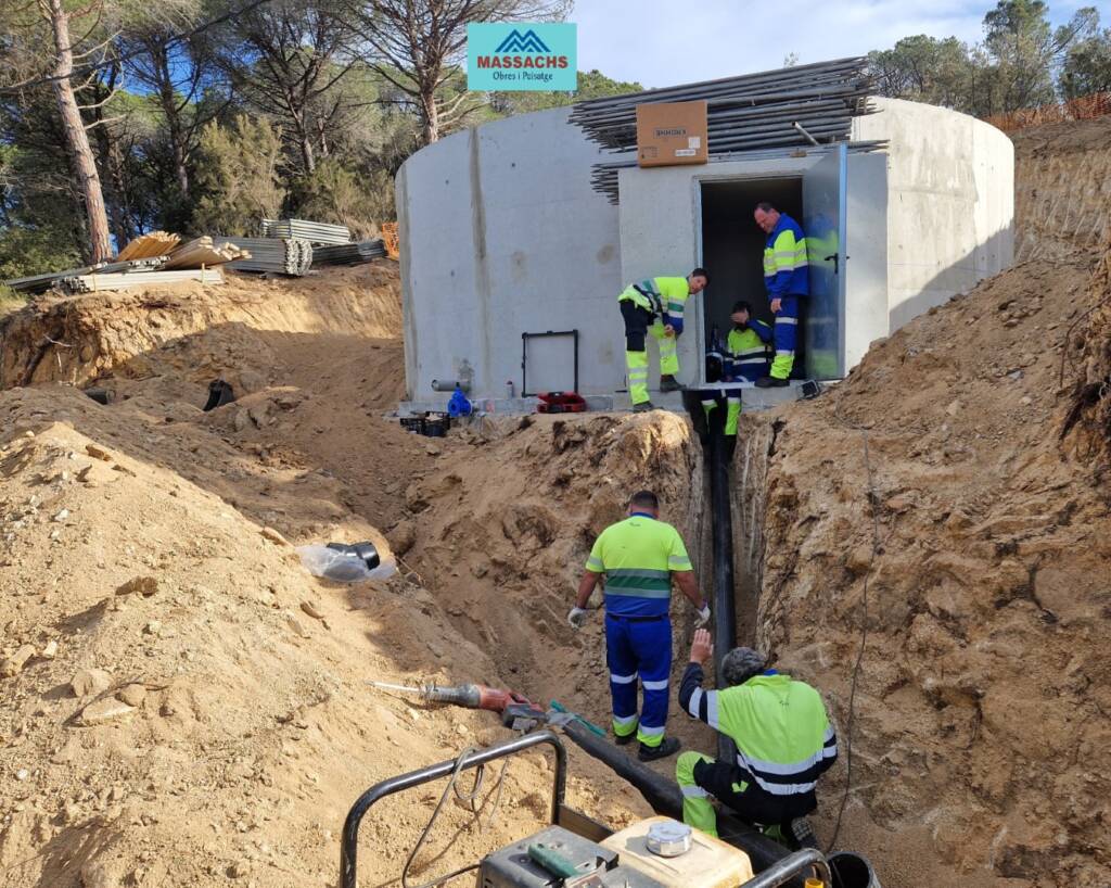 LLoret de mar Construccio diposit aigua potable Massachs Obres i Paisatge 04